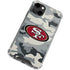NFL San Francisco 49ers Camo iPhone 14 Clear Case