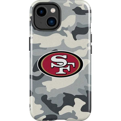 NFL San Francisco 49ers Camo iPhone 14 Plus Impact Case
