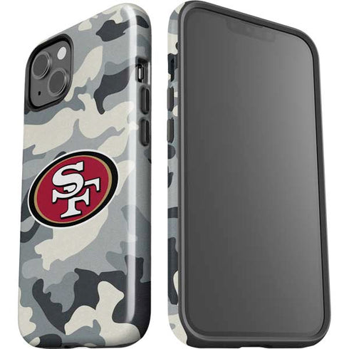 NFL San Francisco 49ers Camo iPhone 14 Plus Impact Case