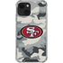NFL San Francisco 49ers Camo iPhone 14 Plus Clear Case