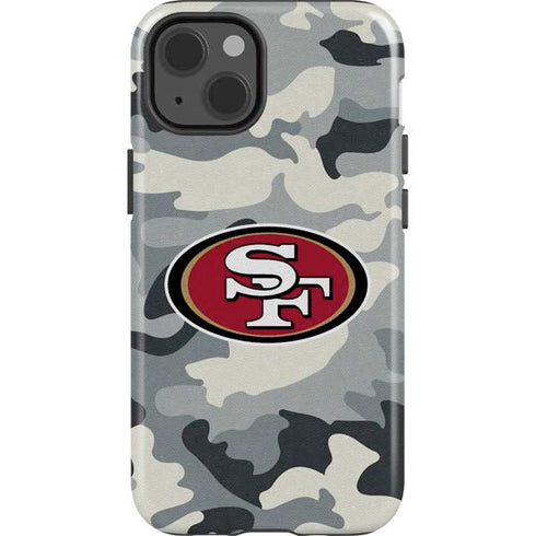 NFL San Francisco 49ers Camo iPhone 15 Impact Case