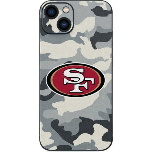NFL San Francisco 49ers Camo iPhone 15 Plus Skin