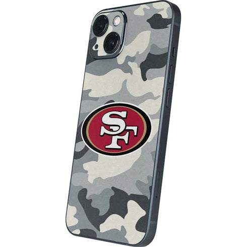 NFL San Francisco 49ers Camo iPhone 15 Plus Skin