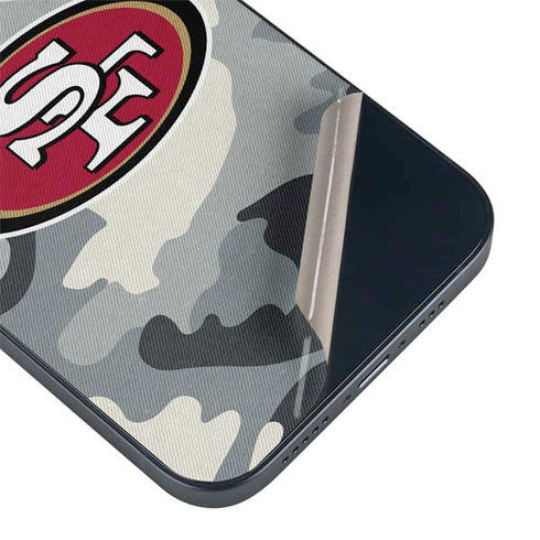 NFL San Francisco 49ers Camo iPhone 14 Plus Skin