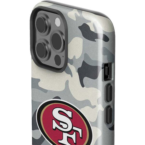 NFL San Francisco 49ers Camo iPhone 15 Pro Max Impact Case