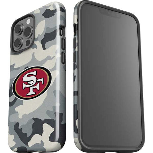 NFL San Francisco 49ers Camo iPhone 15 Pro Max Impact Case