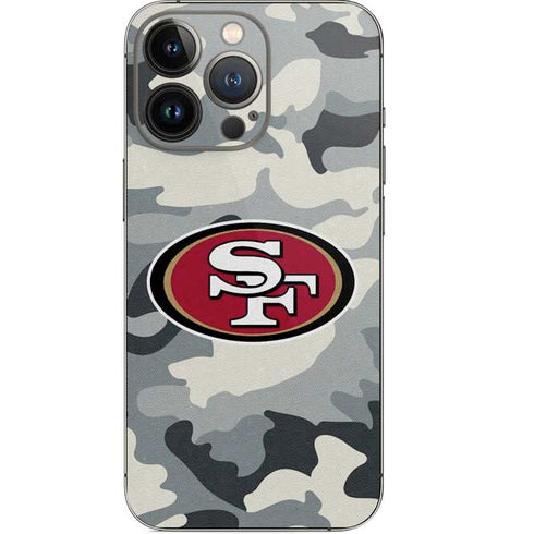 NFL San Francisco 49ers Camo iPhone 14 Pro Skin