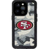 NFL San Francisco 49ers Camo iPhone 14 Pro Waterproof Case