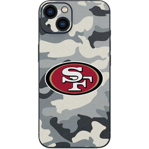 NFL San Francisco 49ers Camo iPhone 14 Skin