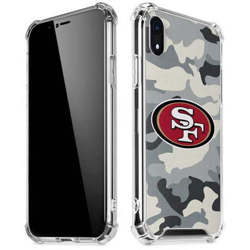 NFL San Francisco 49ers Camo iPhone XR Clear Case