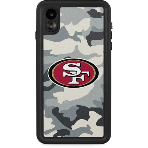 NFL San Francisco 49ers Camo iPhone XR Waterproof Case