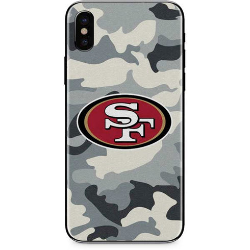 NFL San Francisco 49ers Camo iPhone XS Skin