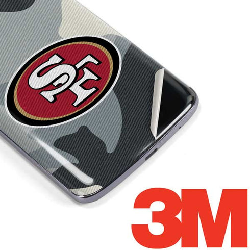 NFL San Francisco 49ers Camo Moto E5 Plus Skin