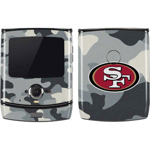 NFL San Francisco 49ers Camo Motorola RAZR Skin