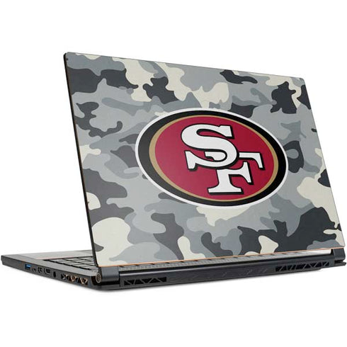 NFL San Francisco 49ers Camo MSI GS65 Stealth Laptop Skin