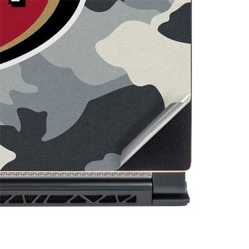 NFL San Francisco 49ers Camo MSI GS65 Stealth Laptop Skin