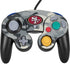 NFL San Francisco 49ers Camo Nintendo GameCube Controller Skin