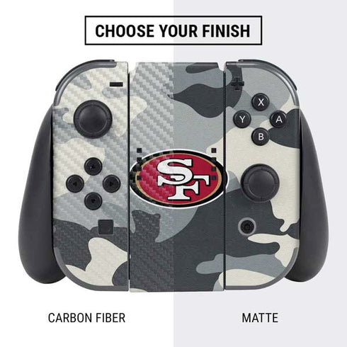 NFL San Francisco 49ers Camo Nintendo Switch Bundle Skin