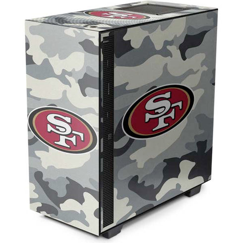 NFL San Francisco 49ers Camo NZXT H510 Compact ATX Mid-Tower Case Skin