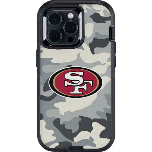 NFL San Francisco 49ers Camo Otterbox Defender iPhone Skin