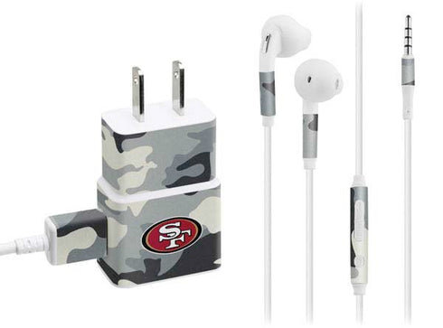 NFL San Francisco 49ers Camo Phone Charger Skin
