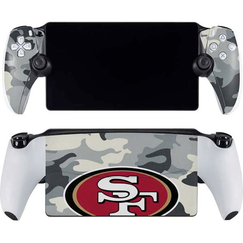NFL San Francisco 49ers Camo PlayStation Portal Remote Player Skin