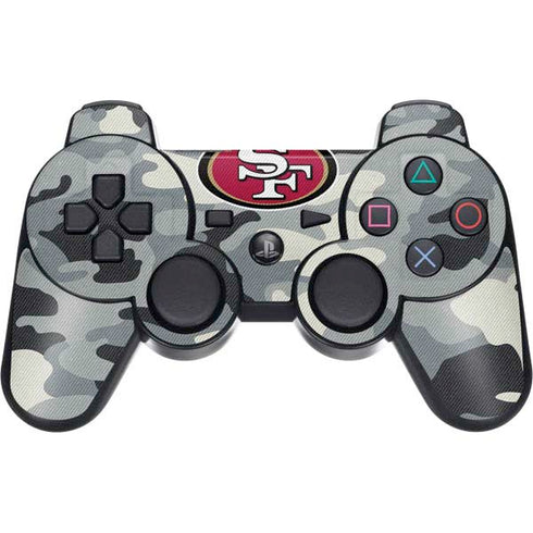 NFL San Francisco 49ers Camo PS3 Dual Shock wireless controller Skin