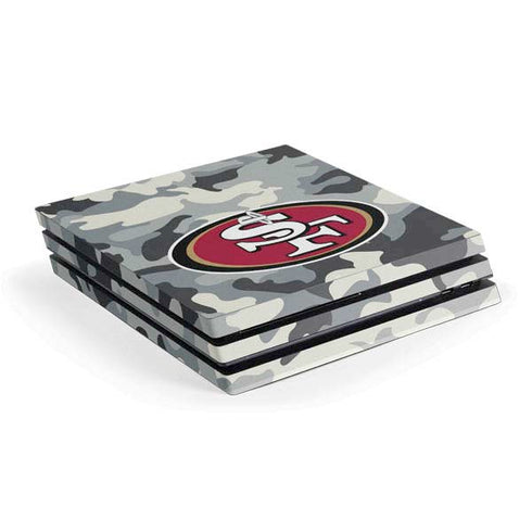 NFL San Francisco 49ers Camo PS4 Pro Console Skin