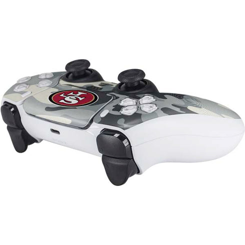 NFL San Francisco 49ers Camo PS5 Controller Skin
