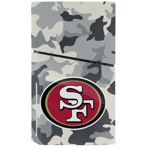 NFL San Francisco 49ers Camo PS5 Slim Disk Bundle Skin
