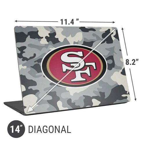 NFL San Francisco 49ers Camo Universal Laptop 14in (11.4 x 8.2in) Skin