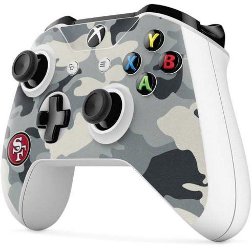 NFL San Francisco 49ers Camo Xbox One S All-Digital Edition Bundle Skin