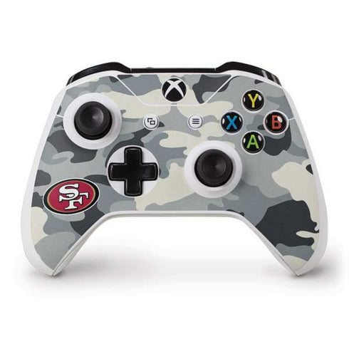 NFL San Francisco 49ers Camo Xbox One S Controller Skin