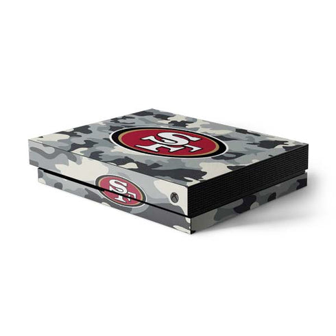 NFL San Francisco 49ers Camo Xbox One X Console Skin