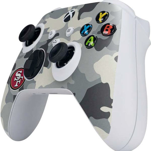 NFL San Francisco 49ers Camo Xbox Series S Controller Skin