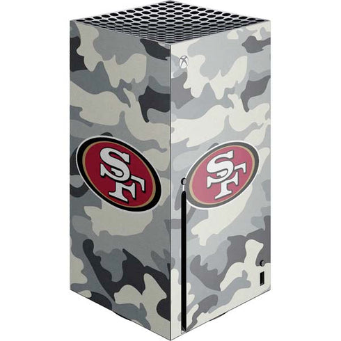 NFL San Francisco 49ers Camo Xbox Series X Console Skin