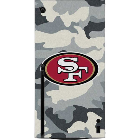 NFL San Francisco 49ers Camo Xbox Series X Console Skin