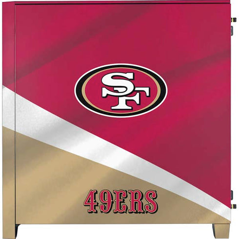 NFL San Francisco 49ers Corsair 4000D Tempered Glass Mid-Tower ATX Case Skin