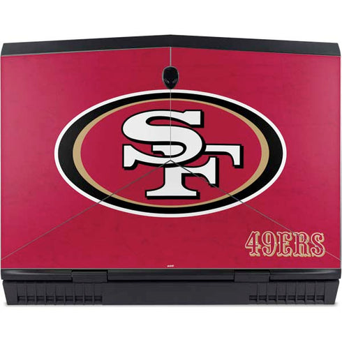 NFL San Francisco 49ers Distressed Dell Alienware Skin