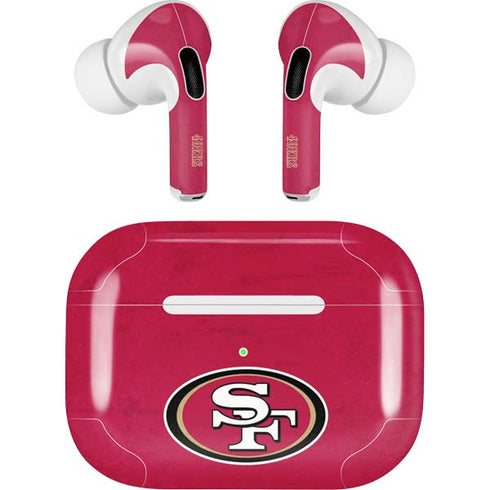 NFL San Francisco 49ers Distressed Apple AirPods Pro Skin