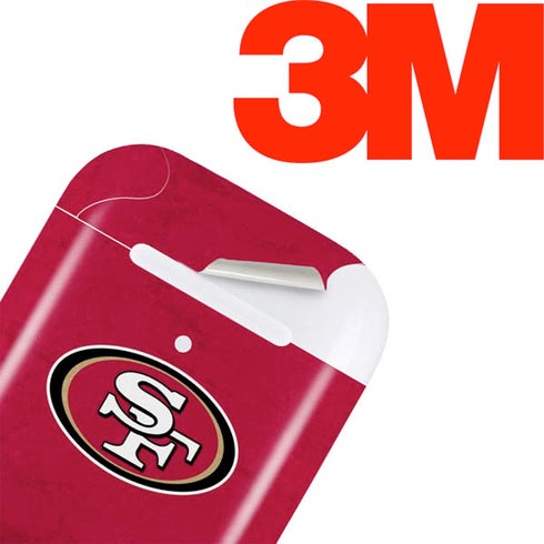 NFL San Francisco 49ers Distressed Apple AirPods Skin