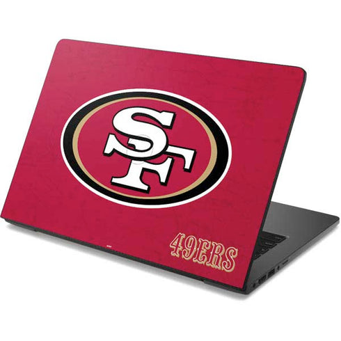 NFL San Francisco 49ers Distressed Dell Chromebook Skin
