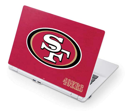 NFL San Francisco 49ers Distressed Acer Chromebook Skin