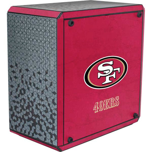 NFL San Francisco 49ers Distressed Cooler Master MasterBox Q300L Mini Tower Skin