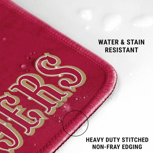 NFL San Francisco 49ers Distressed Gaming Mouse Pad