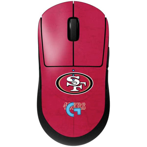 NFL San Francisco 49ers Distressed G Pro Wireless Gaming Mouse Skin