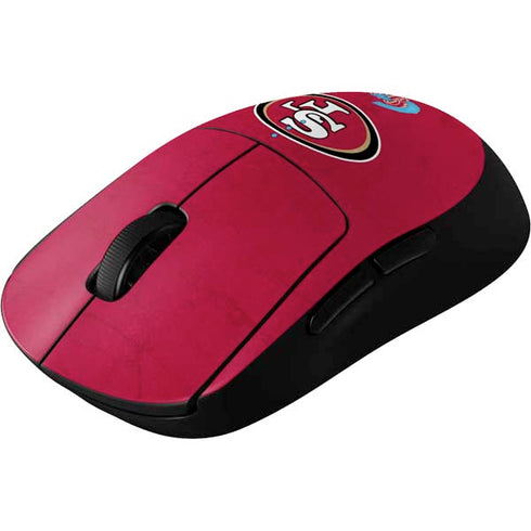 NFL San Francisco 49ers Distressed G Pro Wireless Gaming Mouse Skin