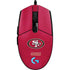 NFL San Francisco 49ers Distressed G203 Prodigy RGB Wired Gaming Mouse Skin