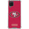 NFL San Francisco 49ers Distressed Galaxy A12 Clear Case