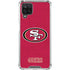 NFL San Francisco 49ers Distressed Galaxy A12 Clear Case